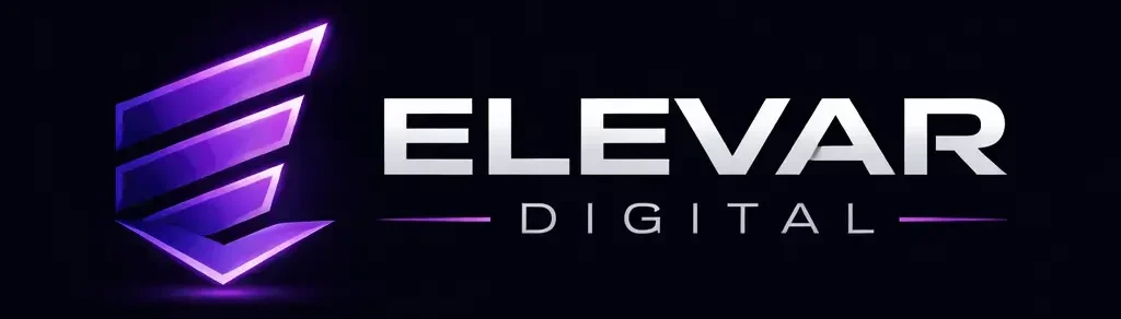 Logo da Elevar Digital, agência de tráfego pago estratégico focada em crescimento e resultados